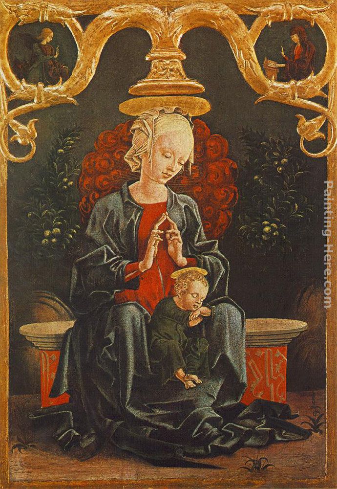 Madonna and Child in a Garden painting - Cosme Tura Madonna and Child in a Garden art painting